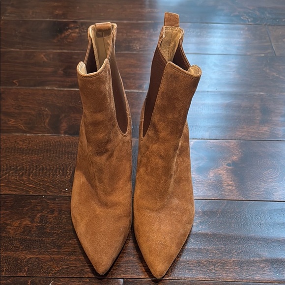 Veronica Beard Brown Suede Ankle Boots - Picture 2 of 6